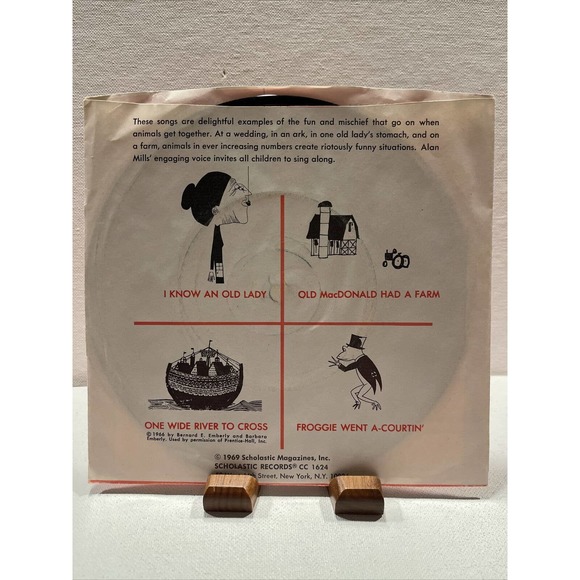 1970’s Scholastic Records John Henry Three Billy Goats Old Lady 33 1/3 RPM Lot - Picture 6 of 11